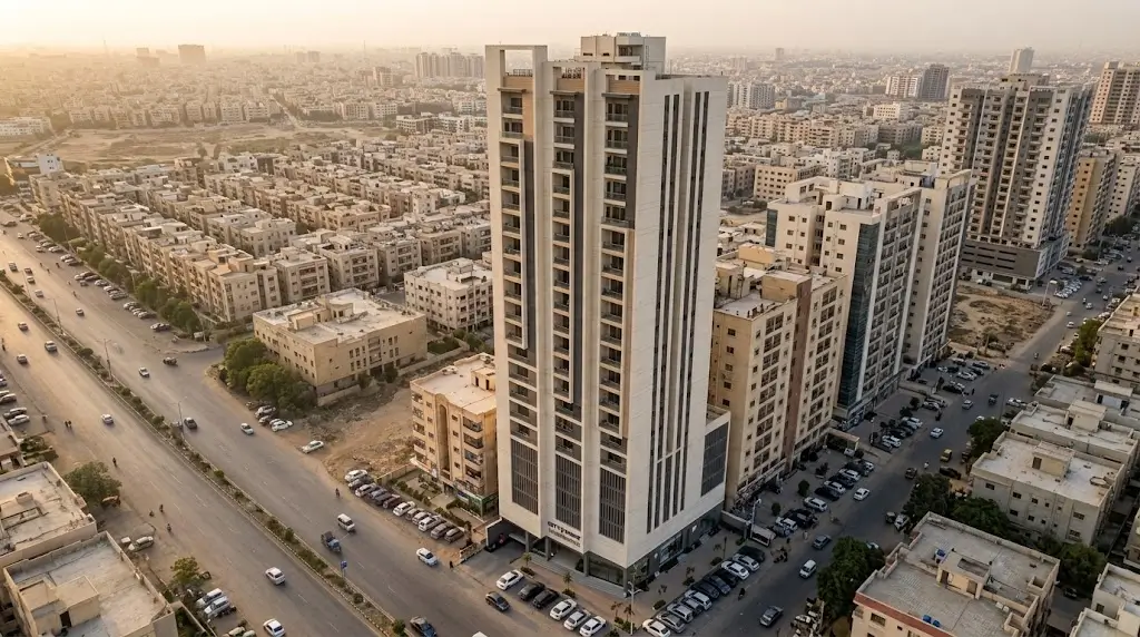 Explore Gehani Builders Defence City Point, its developer, property options, and planned facilities. Get official project details here.