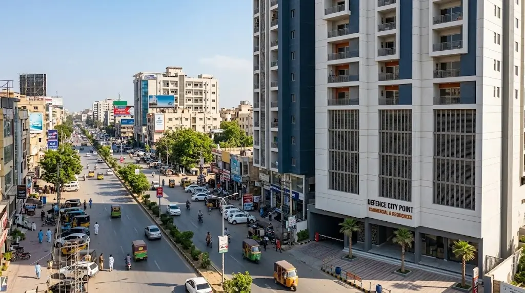 Explore commercial property at Defence City Point Karachi, with tips on shops, offices, location, legal checks, and how to inquire.